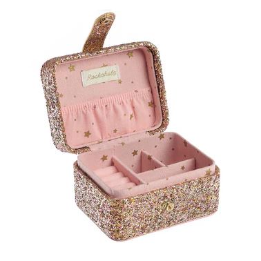 Rockahula Confetti Glitter Gold Jewellery Box Jewelry Box Rockahula