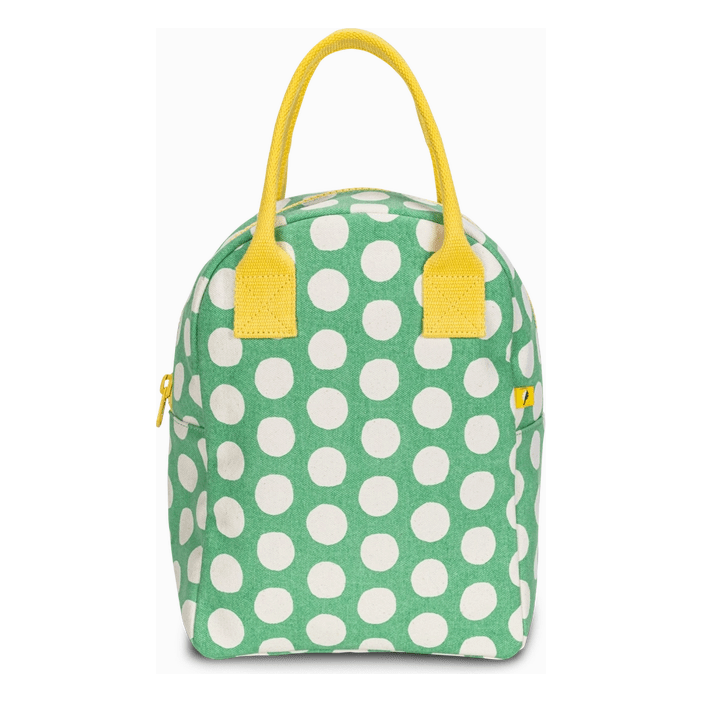 Fluf Zipper Lunch Bag - Dot Green  Fluf   