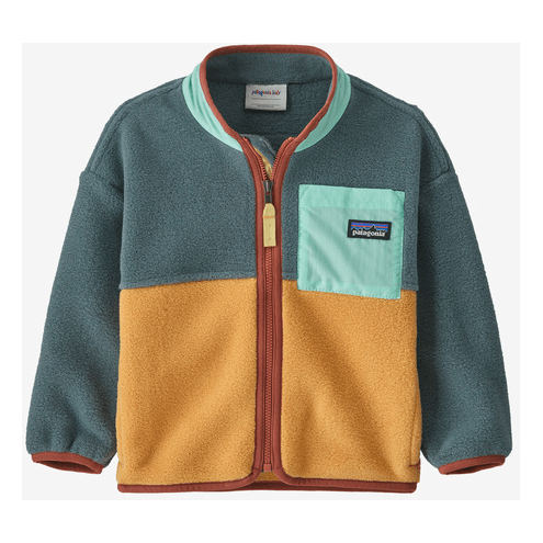 Fall 2023 Patagonia Baby Synchilla® Fleece Jacket Childrens Jacket Patagonia Nouveau Green 0-6M 