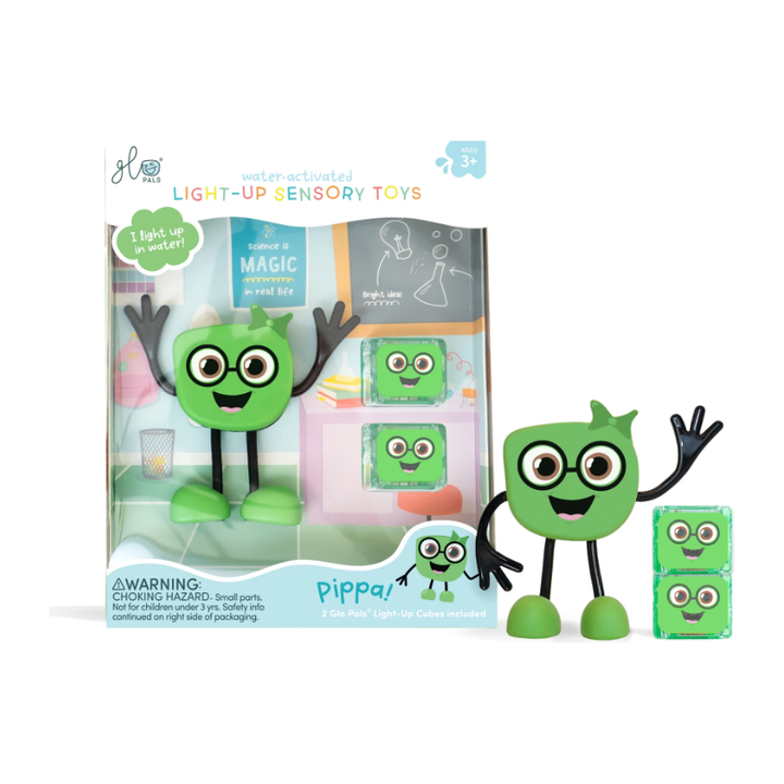 Glo Pals Characters - Green Pippa NEW Bath Time Glo Pals   