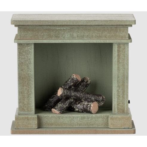Maileg - Fireplace, Miniature Dusty green