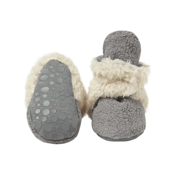 Zutano Furry Baby Bootie Footwear Zutano Gray 12 Months 