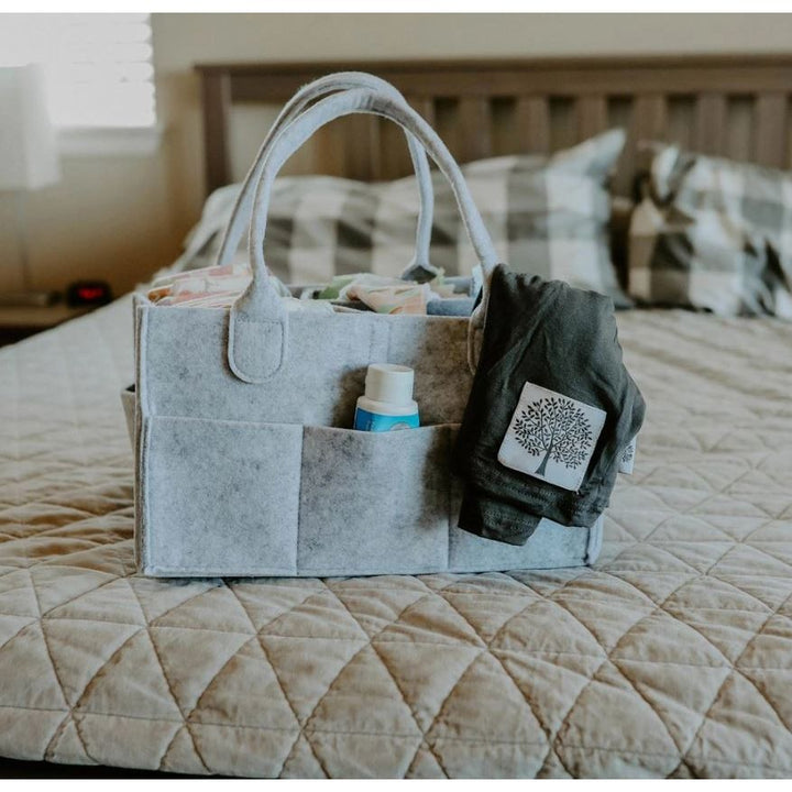 Parker Baby Company Diaper Caddy- Regular Gray Accessories & Laundry Parker Baby Co