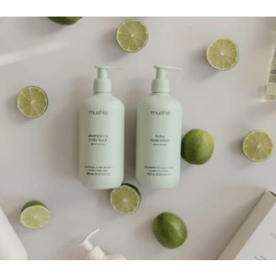 Mushie Baby Shampoo & Body Wash - Green Lemon Swaddles & Blankets Mushie   