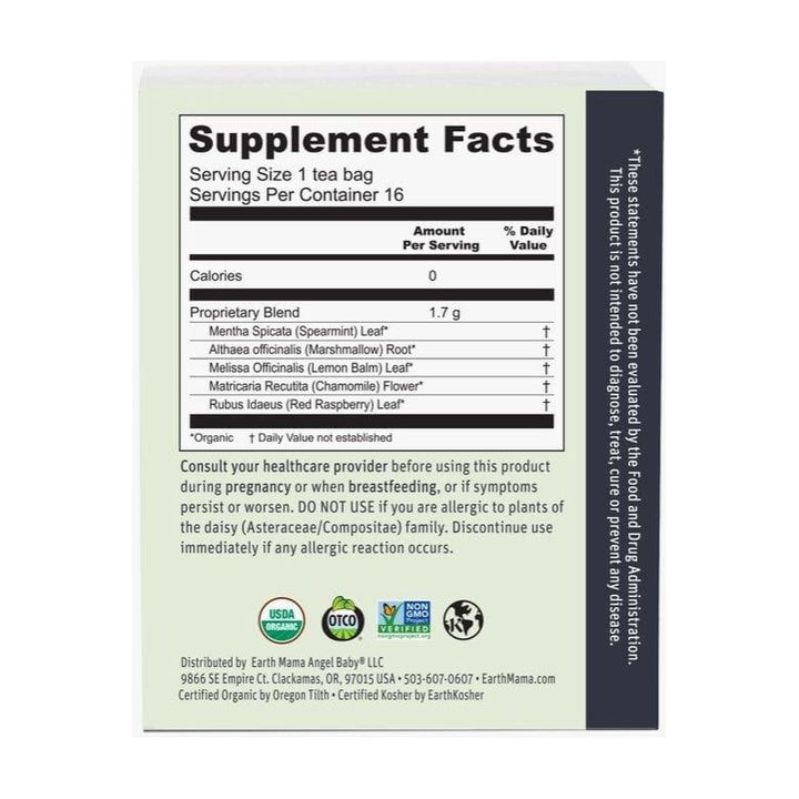 Earth Mama Organics Heartburn Tea Supplements & Remedies Earth Mama Organics   