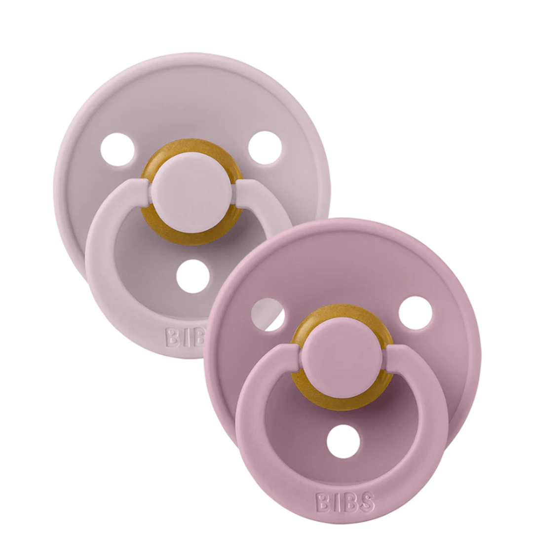 BIBS USA- Natural Rubber Pacifier 2 Pack - Dusky Lilac/Heather Pacifiers and Teething BIBS USA   