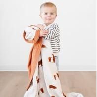 Saranoni Double - Bamboo Rayon Muslin 4-Layer Quilts Swaddles & Blankets Saranoni Higland Cow