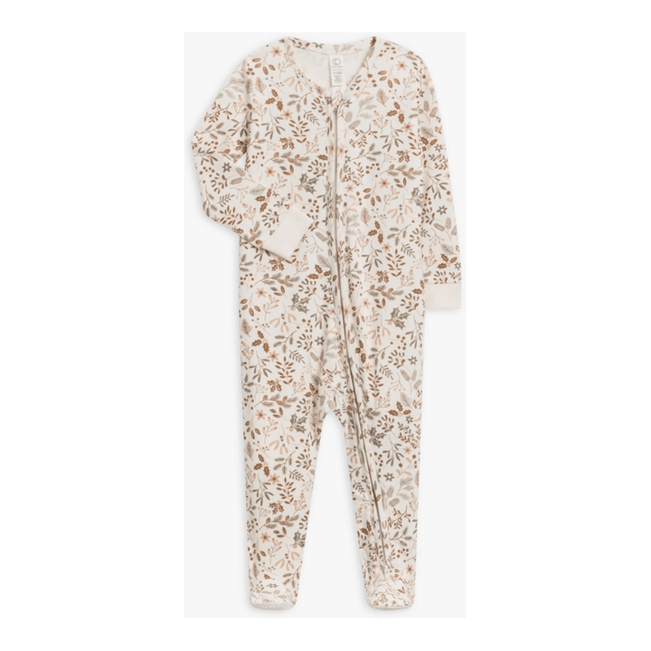 Colored Organics Peyton Footed Sleeper- Holly Floral Footie Colored Organics   