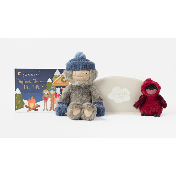 Slumberkins More the Merrier Holiday Set: Bigfoot Kin & Cardinal & Book Plush Toys Slumberkins   