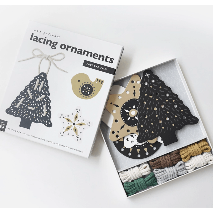 Wee Gallery Festive Fun Lacing Ornaments Puzzle and Educational Wee Gallery   