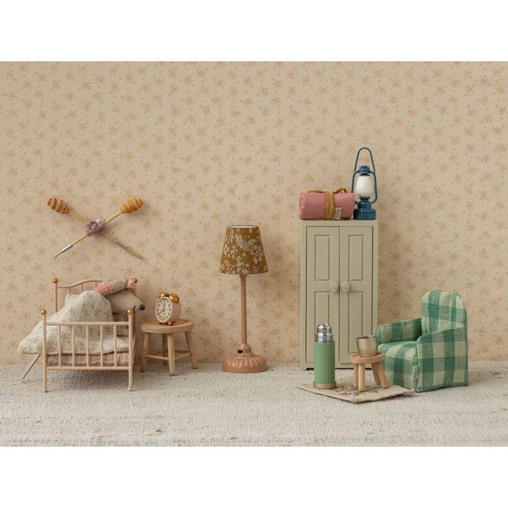 Maileg Vintage Floor Lamp Small- Dark Powder Dollhouses and Access. Maileg