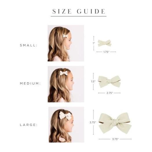 Lou Lou & Company Leather Bow Clip- Single Large Hair clip Lou Lou & Company   