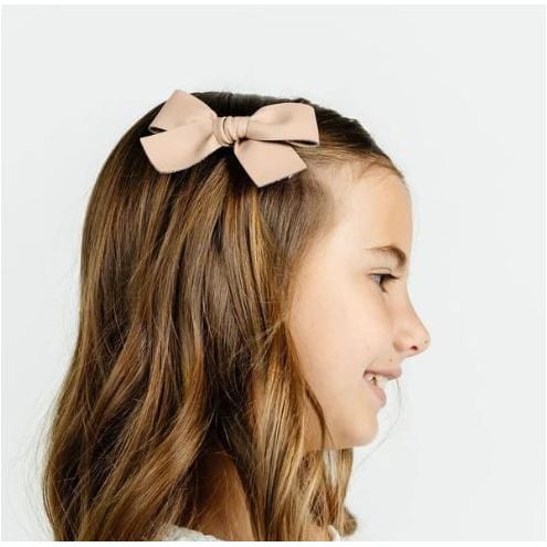 Lou Lou & Company Leather Bow Clip- Single Large Hair clip Lou Lou & Company   