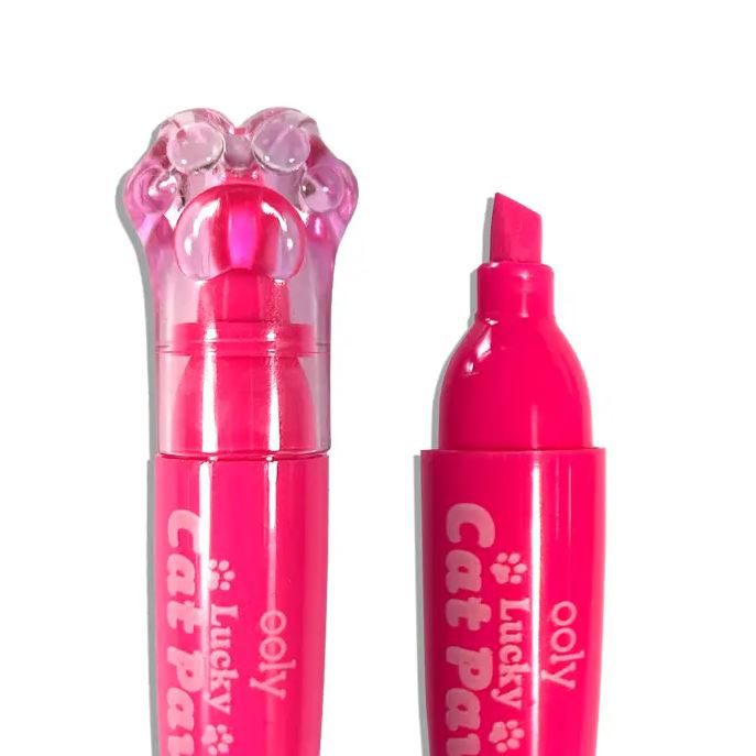 Ooly Lucky Cat Paw: Neon Highlighters - Berry Scent (Set of 6) Markers Ooly