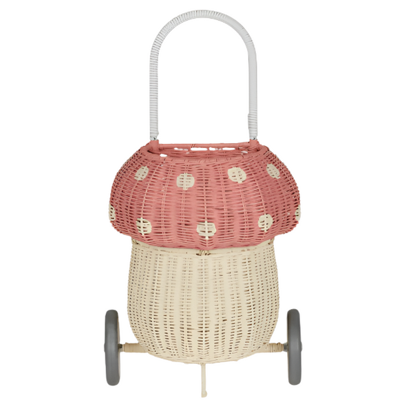 Olli Ella Rattan Mushroom Luggy Musk - Whimsical Toy – The Natural