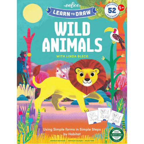 eeBoo Learn To Draw- Wild Animals Sketchbook eeBoo   