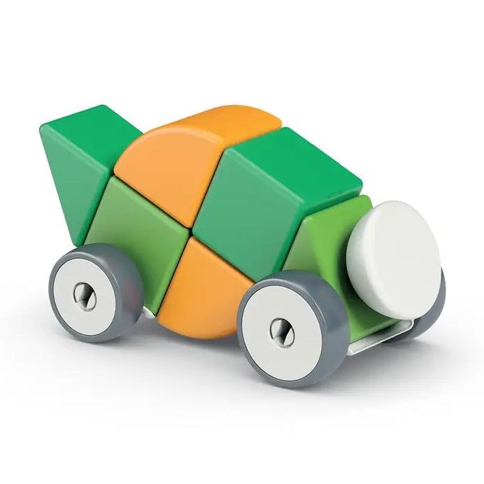 GeoMag Magicube Shapes & Wheels Recycled 13 Pcs