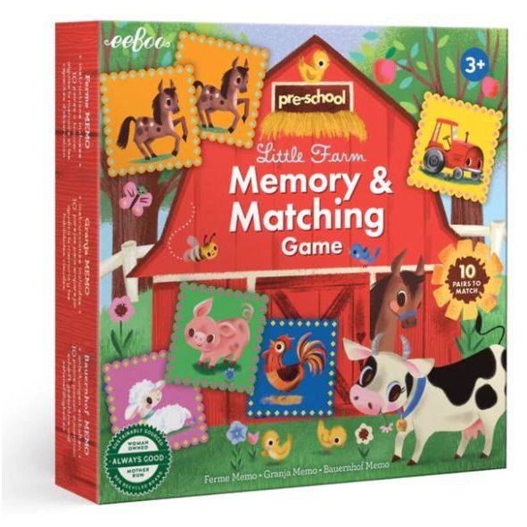 eeBoo Pre-School Little Farm Matching Game Puzzles & Mazes eeBoo