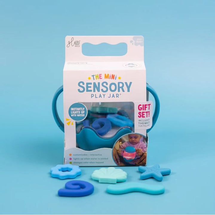 Glo Pals Mini Sensory Play Jar® Sensory Jar Glo Pals Blue Lagoon