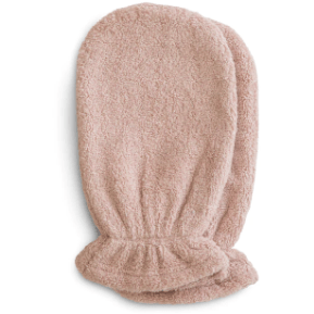 Mushie Organic Cotton Bath Mitt 2-Pack Bath Time Mushie Blush  