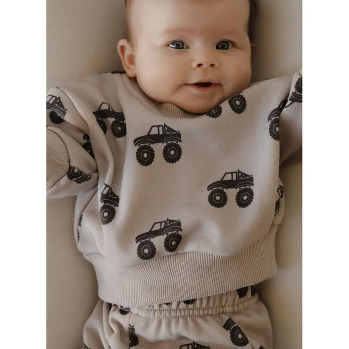 Forever French Child Sweat Set - Monster Truck Sweat Set Forever French Baby