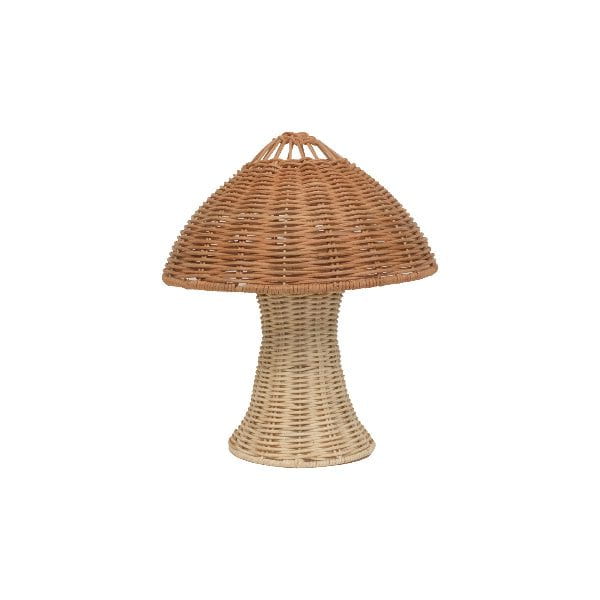 Olli Ella Rattan Mushroom Lamp- Natural Plants & Mushrooms Olliella