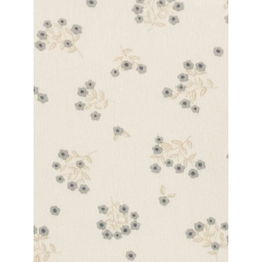 Colored Organics Neve Ruffle Zipper Footie - Hayden / Denim + Mist Footie Colored Organics