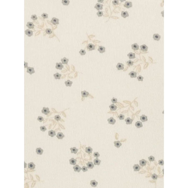 Colored Organics Neve Ruffle Zipper Footie - Hayden / Denim + Mist Footie Colored Organics