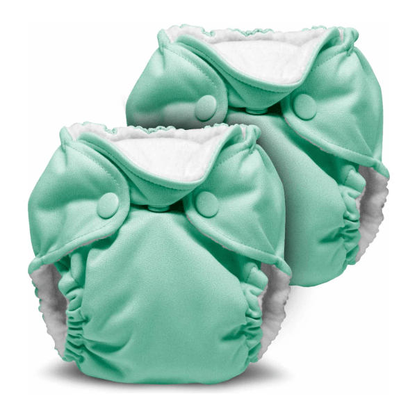Kanga Care Lil Joey Newborn Cloth Diaper (2pk) Cloth Diaper Kanga Care Sweet Seafoam