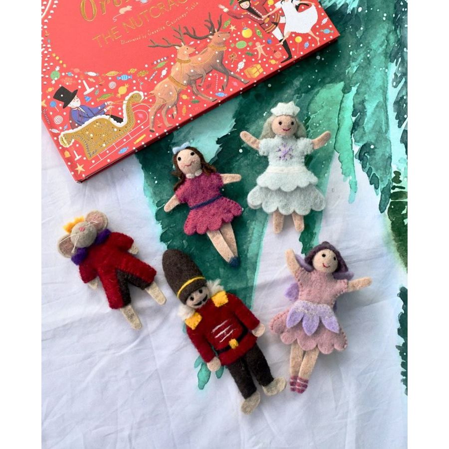 Tara Treasures Nutcracker and the Mouse King Finger Puppet Set