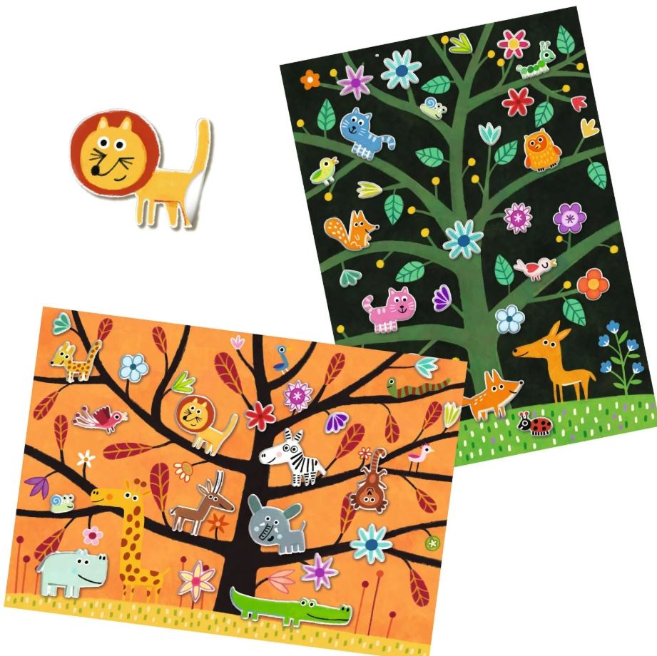 Djeco Off-Ground Tag Repositionable Stickers