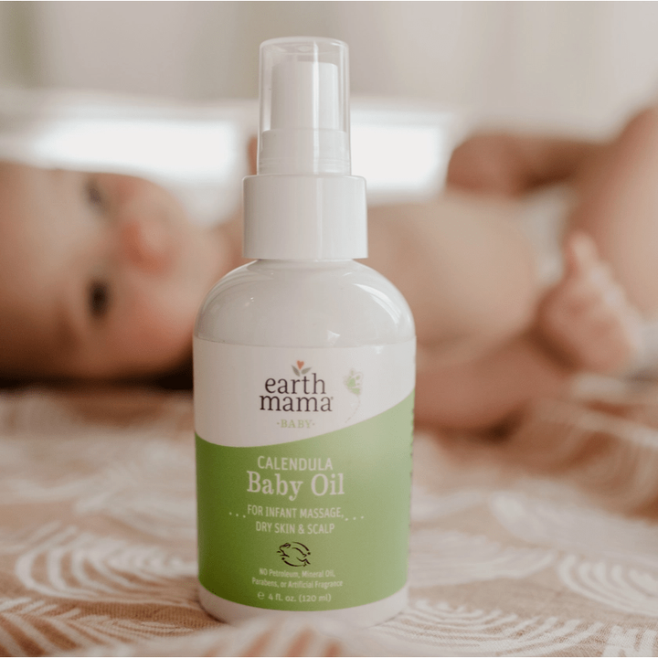 Earth Mama Calendula Baby Oil Natural Toiletries Earth Mama Organics   