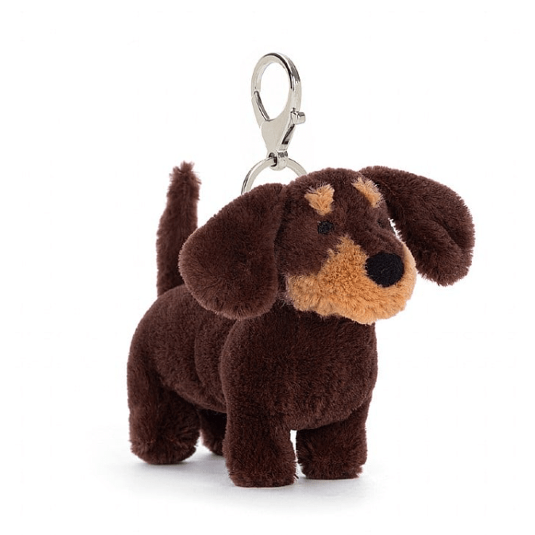 Jellycat Otto Sausage Dog Bag Charm key chain Jellycat   