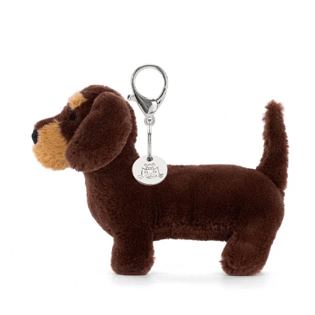 Jellycat Otto Sausage Dog Bag Charm key chain Jellycat   