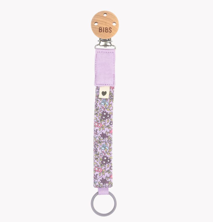 BIBS x LIBERTY Pacifier Clip - Chamomile Lawn Violet Sky
