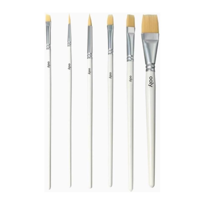 Ooly Chroma Blends Watercolor Paint Brushes - Set of 6 Paint Ooly   