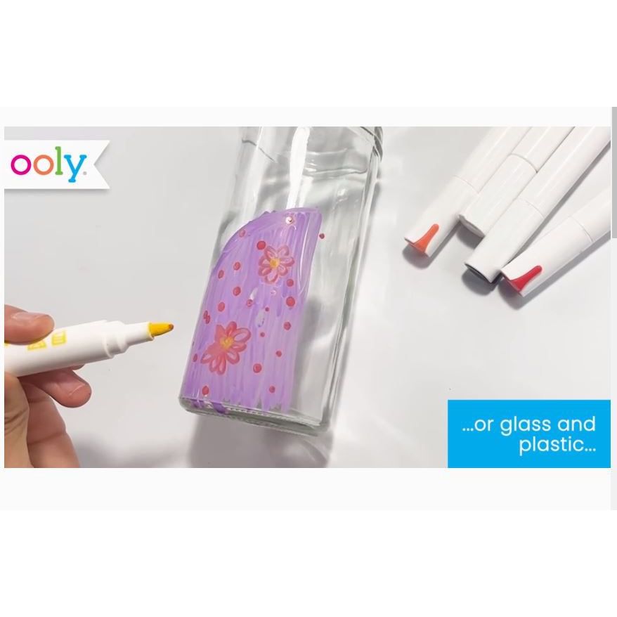 Ooly Vivid Pop! Water Based Paint Markers - 8 Colors Markers Ooly   