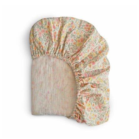 Mushie Mini Muslin Crib Sheet Baby Bedding Mushie