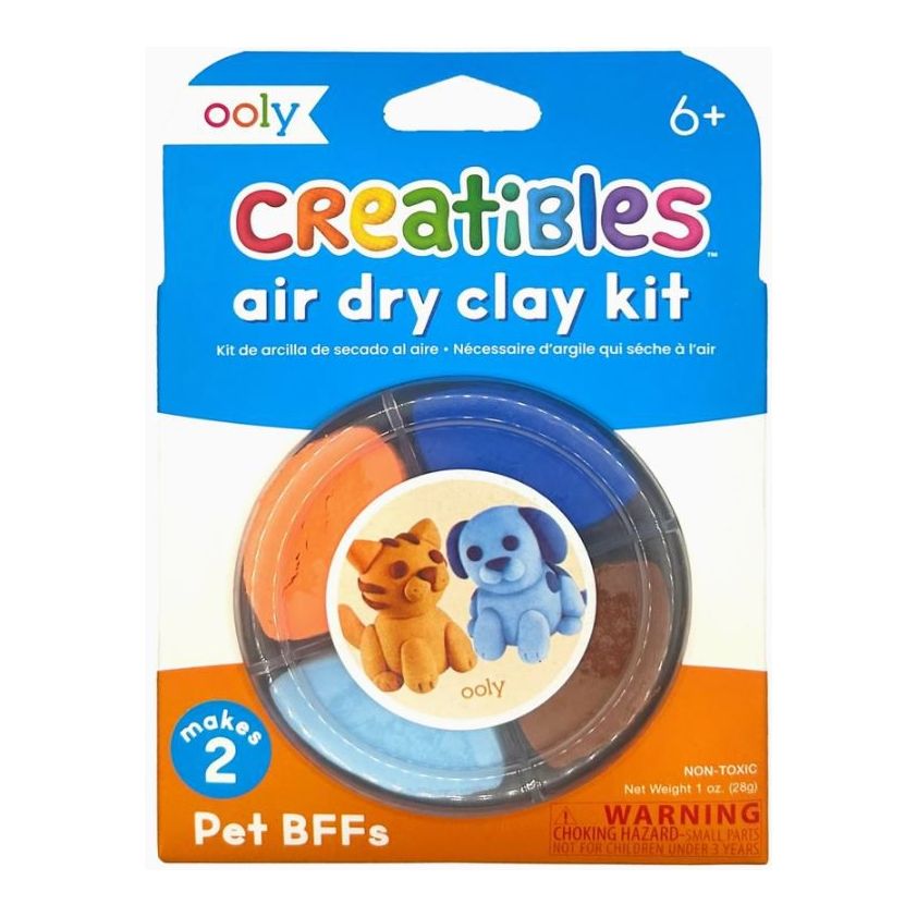 Ooly Creatibles D.I.Y. Air-Dry Clay Kit Clay/Dough Ooly Pet BFFs  