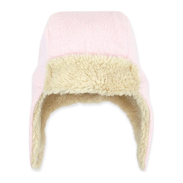 Zutano Furry Fleece Trapper Hat- Baby Pink Snow Hat Zutano   
