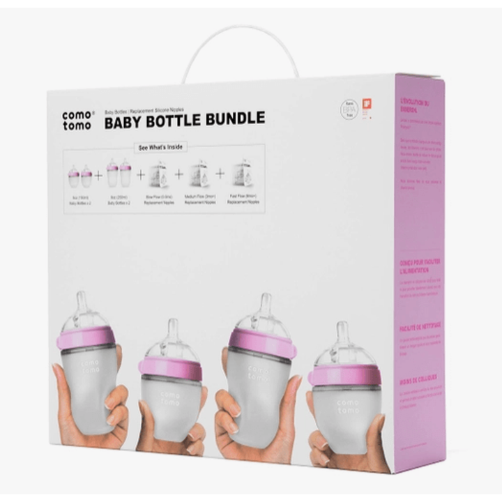Comotomo Baby Bottle Bundle - Pink Bottles & Sippies Comotomo   