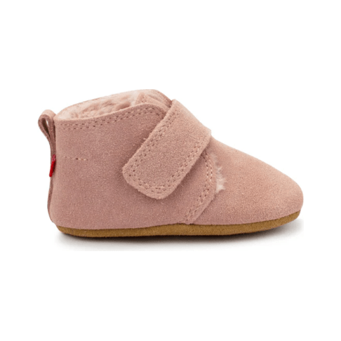 Zutano Leather Furry Lined Baby Shoe Footwear Zutano   