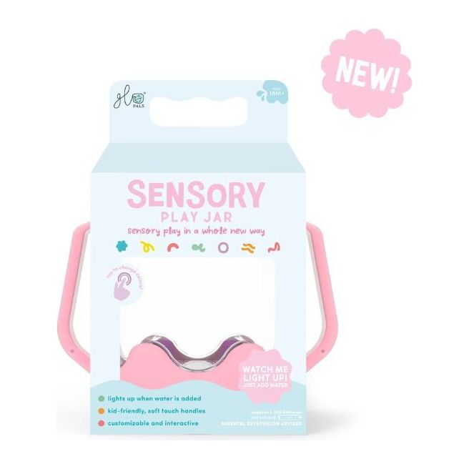Glo Pals Sensory Jar Bath Time Glo Pals Pink  