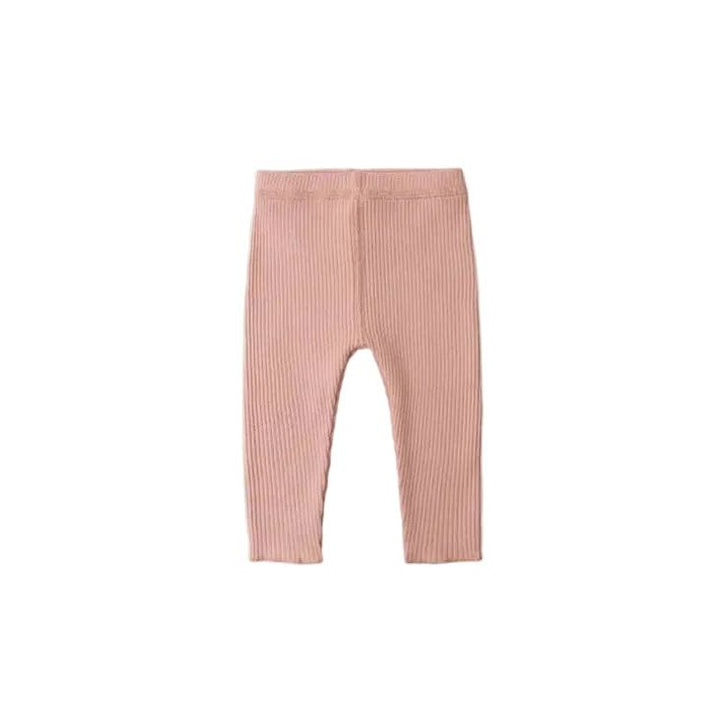 Quincy Mae Essentials Ribbed Legging Pink Tops & Bottoms Quincy Mae
