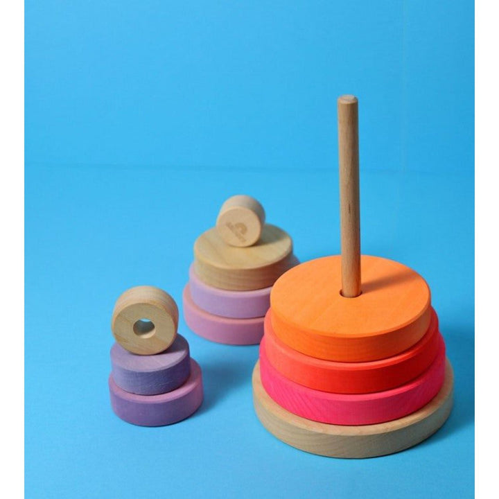 Grimm's Conical Tower Neon Pink Wooden Toys Grimm's   