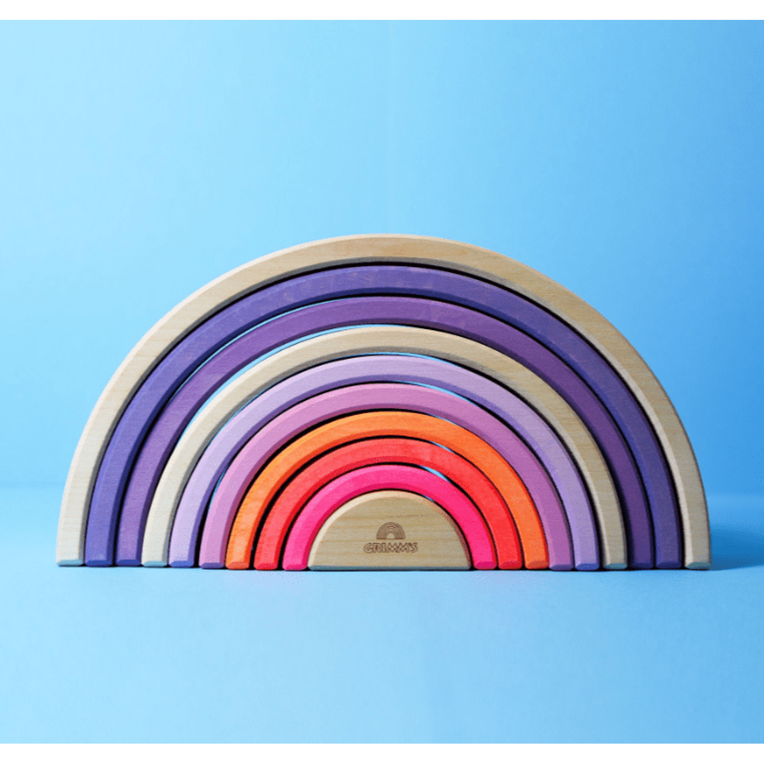 Order Grimm's Rainbow Neon Pink - Wooden Stacking Toy – The Order Grimm's Rainbow Neon Pink - Wooden Stacking Toy – The