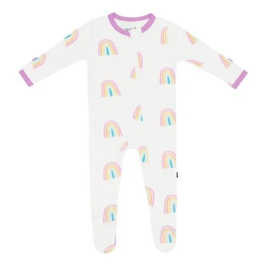 Kyte Baby Zippered Footie Prints Footie Kyte Baby Preemie Poi Rainbow