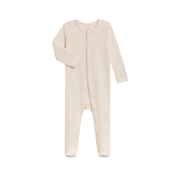 Colored Organics Pointelle Footed Sleeper Layette Colored Organics Newborn Ivory 