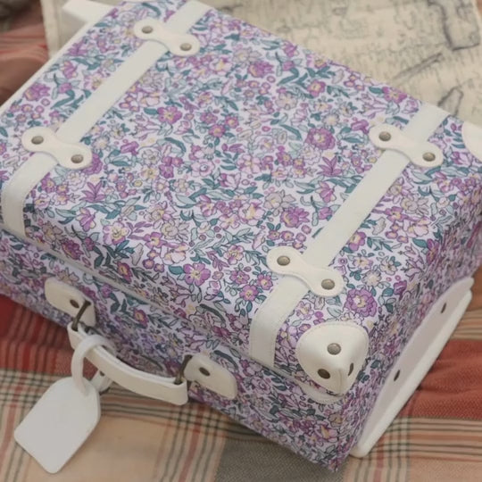 Olli Ella See-Ya Suitcase- Wildflowers Suitcase Olliella