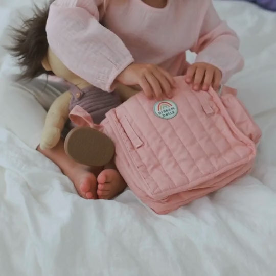 Olli Ella Carrie Convertible Changing Set- Rose Diaper Bag Olliella